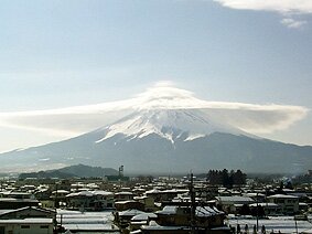 Mt.Fuji with a cap